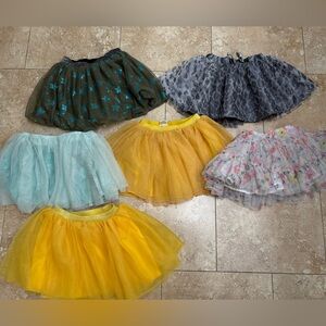Toddler girls size 3T tutu lot- 6 total